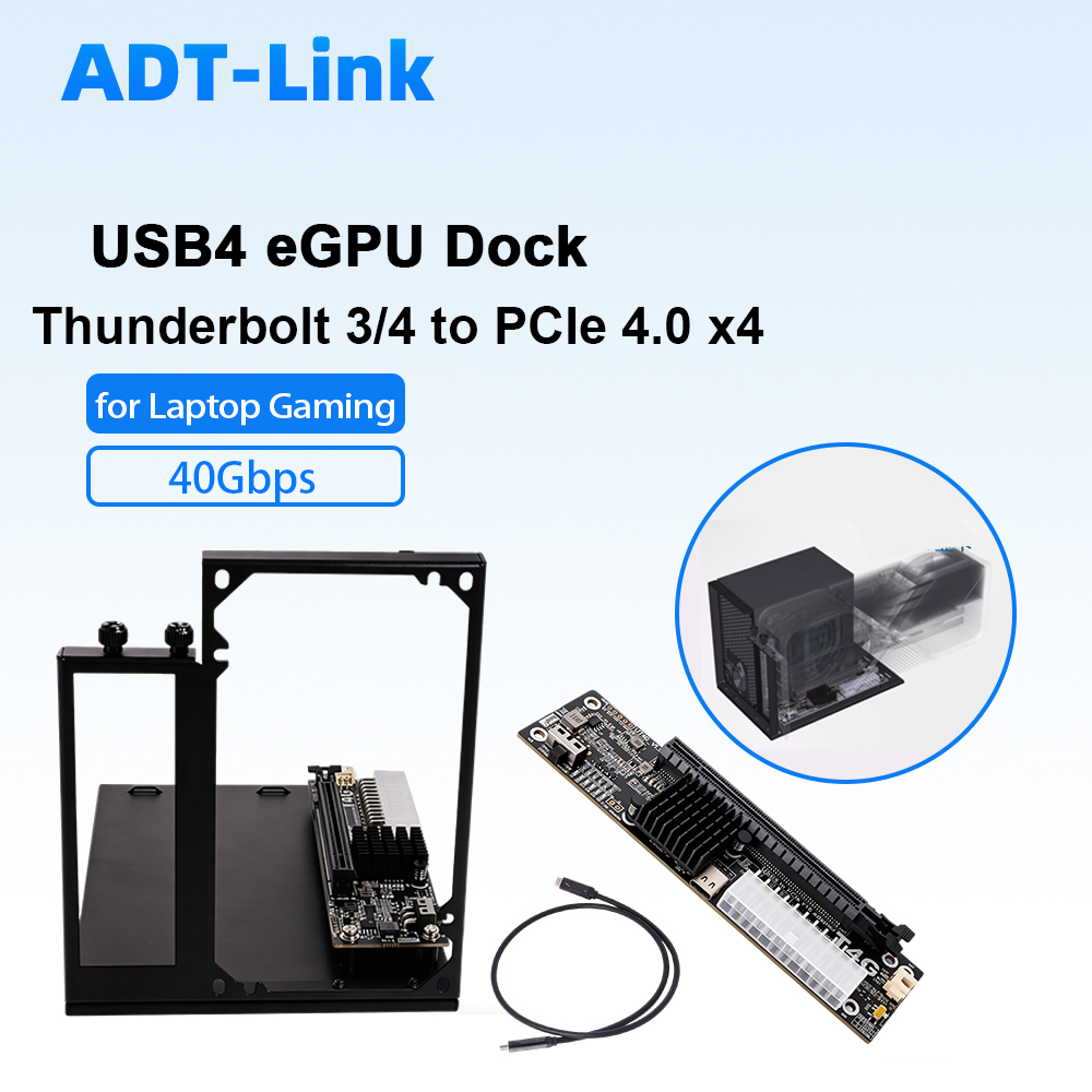 Thunderbolt 4 External Gpu Enclosure - ADT-Link USB4 eGPU Dock Thunderbolt 3/4