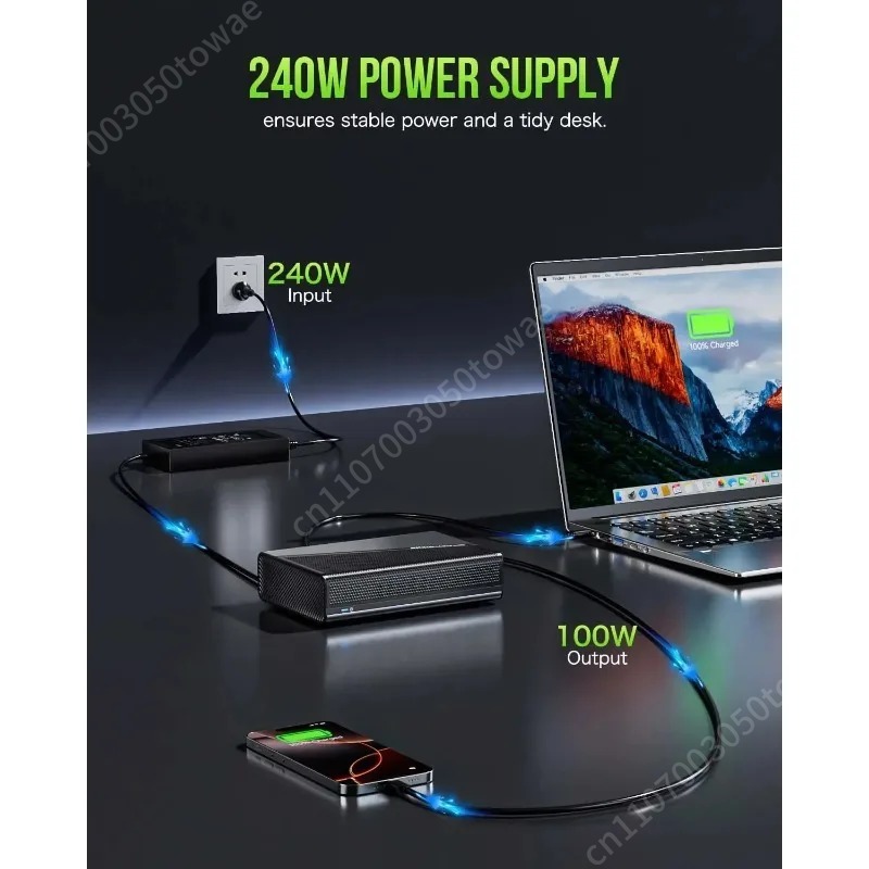 Oculink Egpu Dock Graphics Card - OcuLink externe GPU-dockingstation, USB4 Type-C, ondersteunt